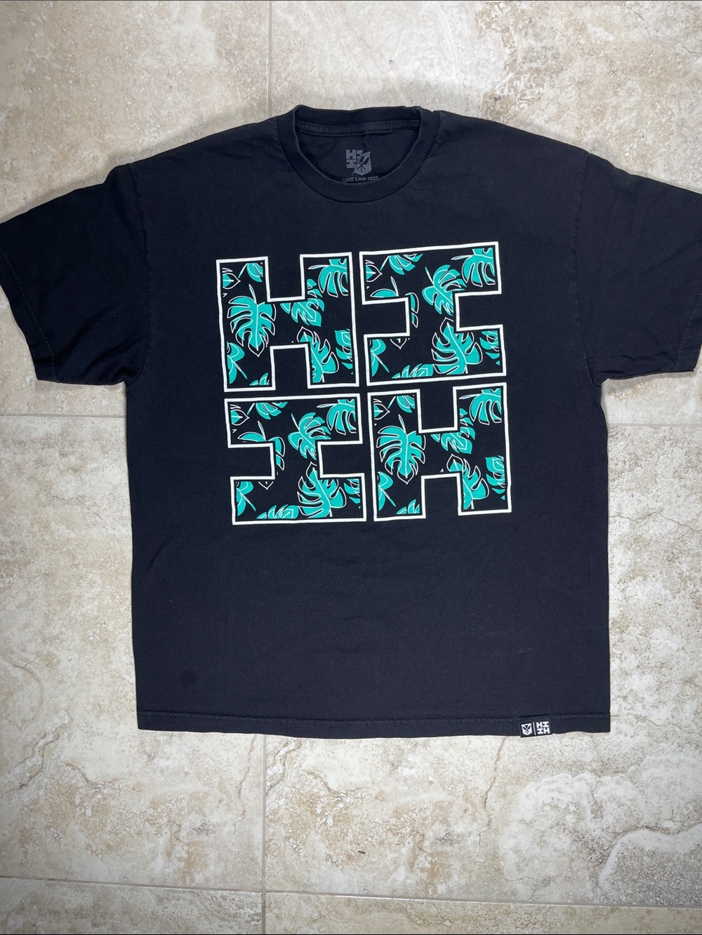 HiFiNest June Line 2020 Surf Tropical Logo Graphic T-Shirt Black XL